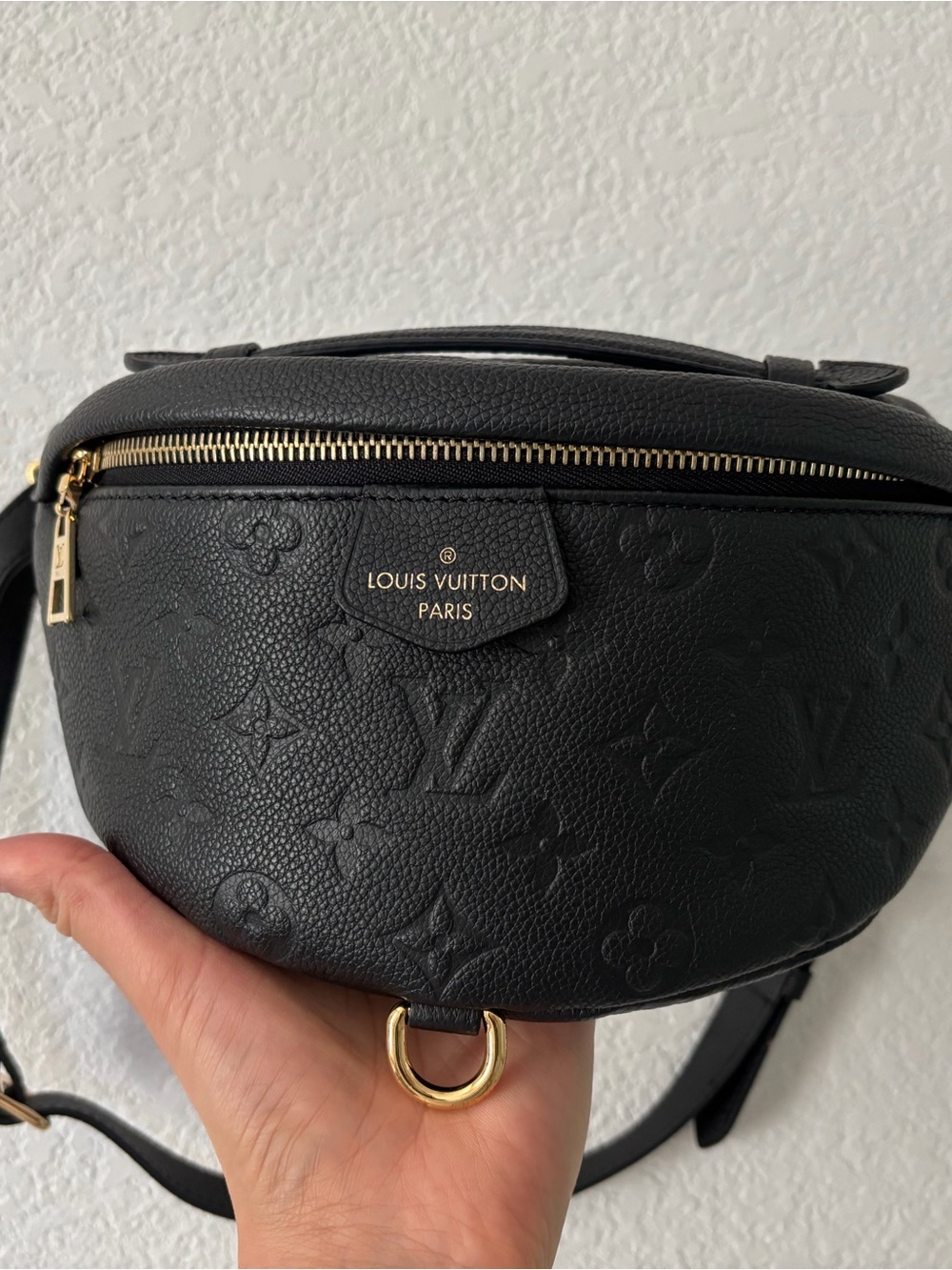 Louis Vuitton Monogram Empreinte Bumbag Black Leather
